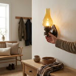 Kerosene-Style Wall Sconce for a Warm Glow