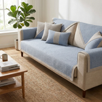 Cotton-Linen Sofa Cover That Stays Neat