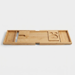 Extendable Bamboo Bath Tray for Easy Relaxation