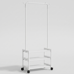 Rolling Wardrobe Rack for Easy Outfit Access