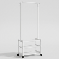 Rolling Wardrobe Rack for Easy Outfit Access