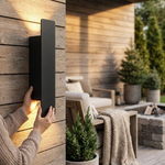 Sculptural LED Wall Light for Indoor-Outdoor Glow