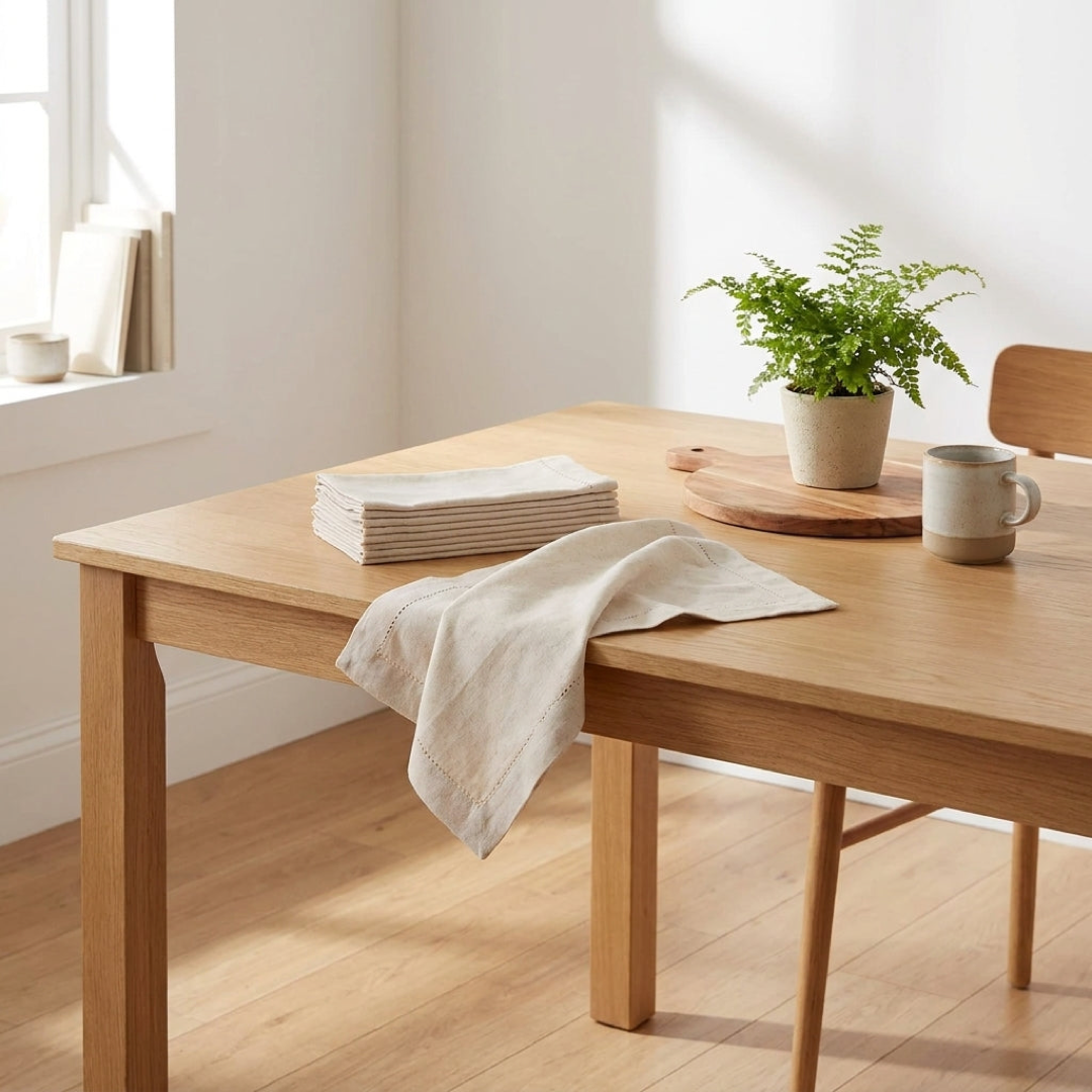 Cotton-Linen Napkin Set for Effortless Dining