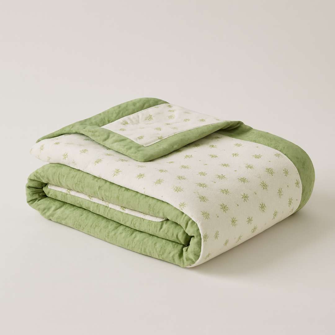 Breathable Floral Cotton Quilt for Cooler Sleep