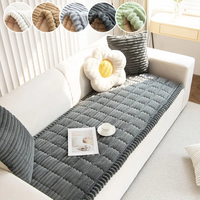 Plush Sofa Cover for Cozy, Slip-Free Protection