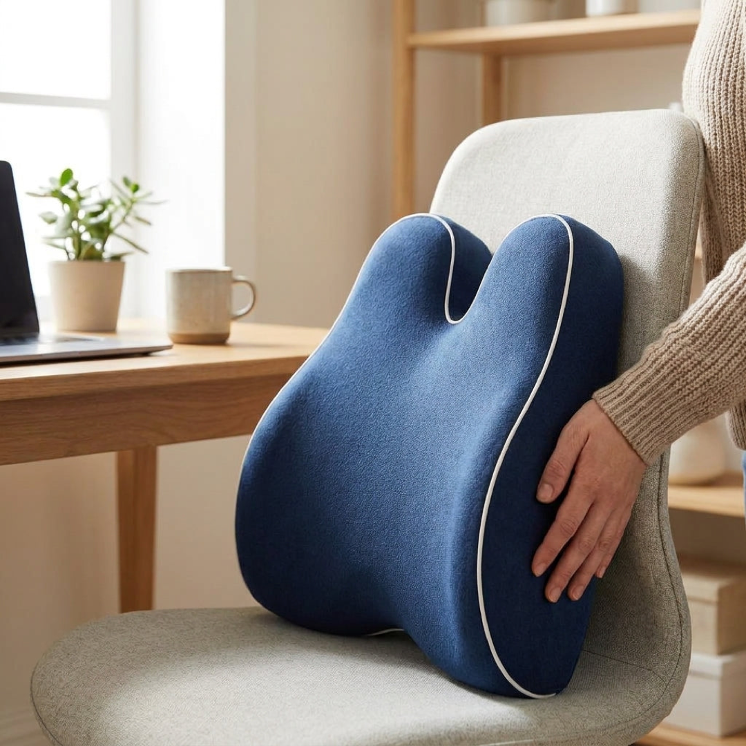 Ergonomic Back Support Cushion for All-Day Comfort