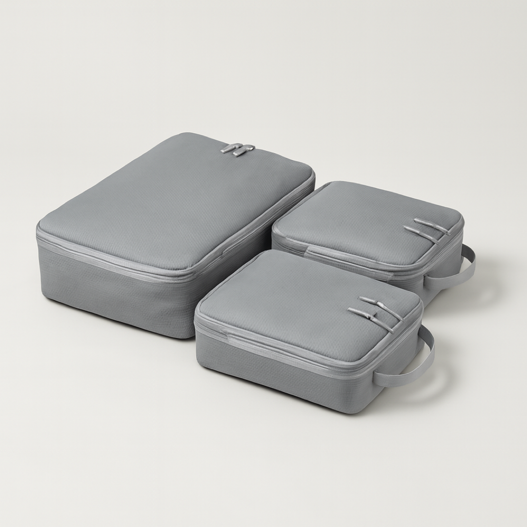 Space-Saving Travel Organizers – 4-Piece Set