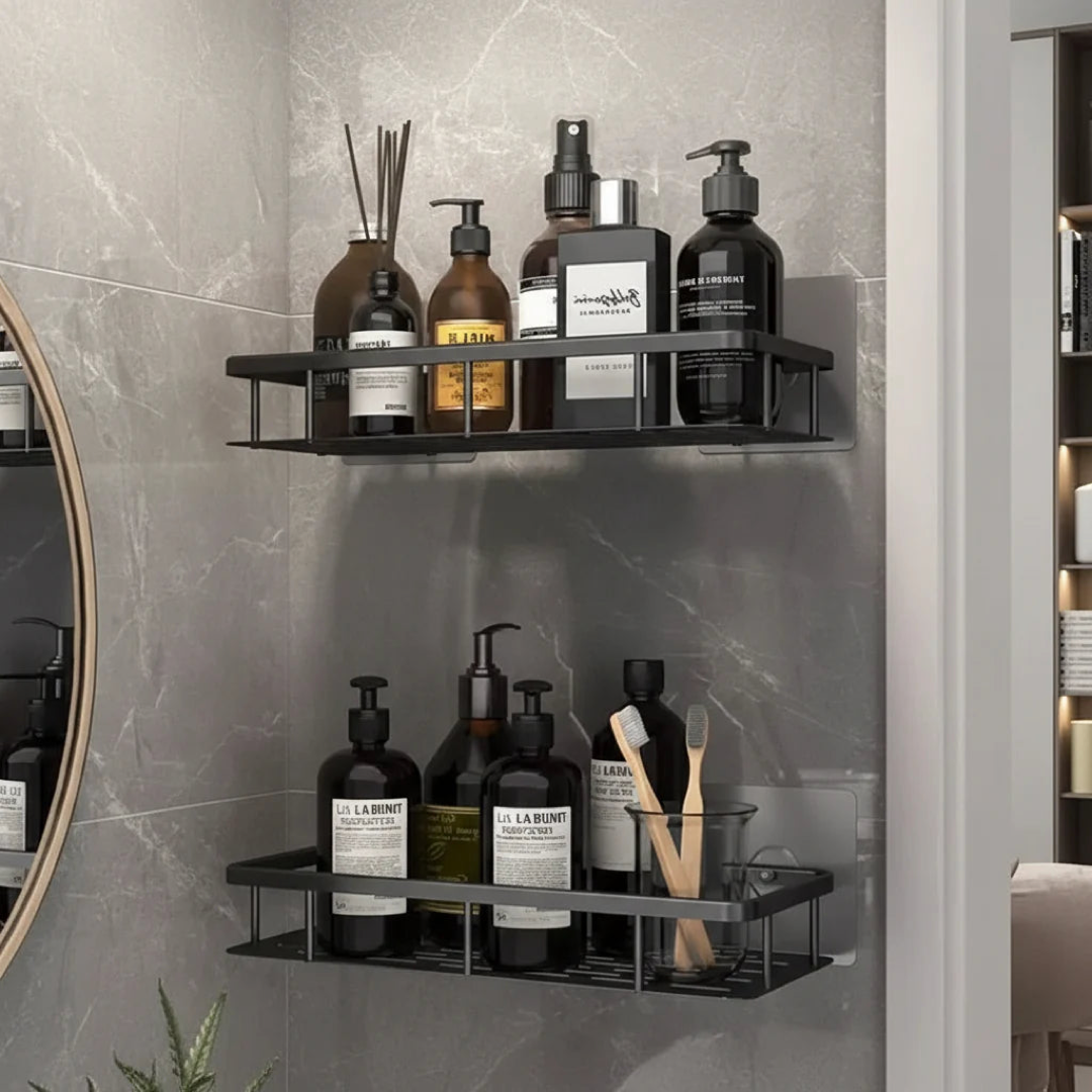 Wall-Mounted Bathroom Shelf for Clutter-Free Counters