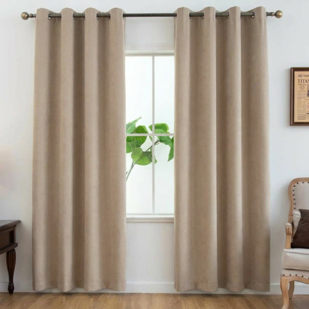 Coated Blackout Curtains for Restful Rooms