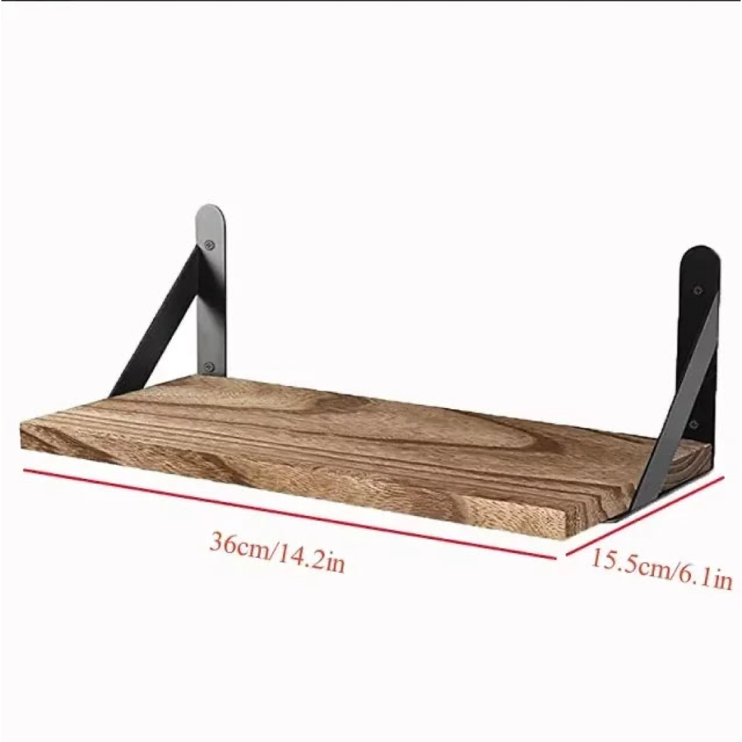 Solid Wood Floating Shelf for Clutter-Free Storage