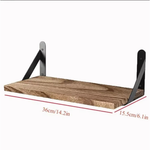 Solid Wood Floating Shelf for Clutter-Free Storage