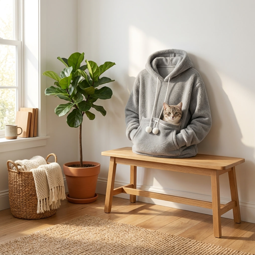 Pet Snuggle Hoodie for Hands-Free Bonding