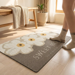 Floral Dirt-Trapping Doormat for Cleaner Floors