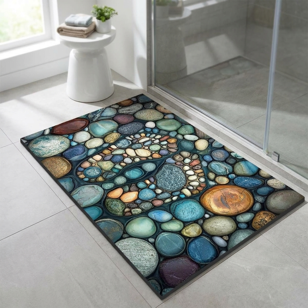 Mineral Bath Mat for Steady, Comfortable Steps