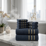 8-Piece Cotton Towel Set for Faster Drying