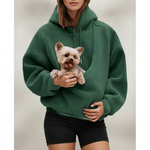 Cozy Pouch Hoodie for Hands-Free Pet Carrying