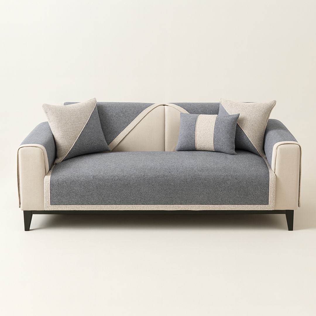 Cotton-Linen Sofa Cover for Secure Comfort