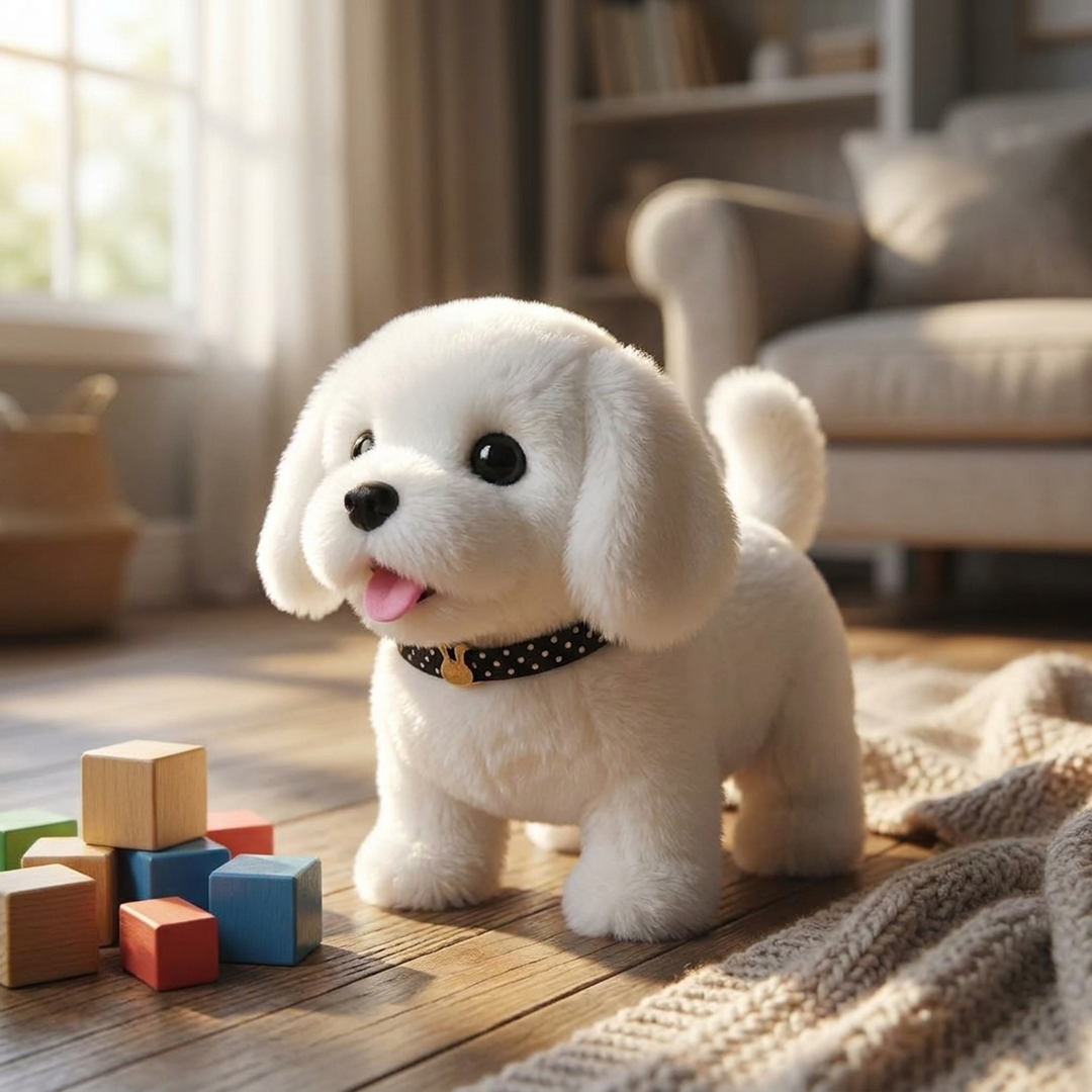 Responsive Plush Puppy for Cheerful Companionship