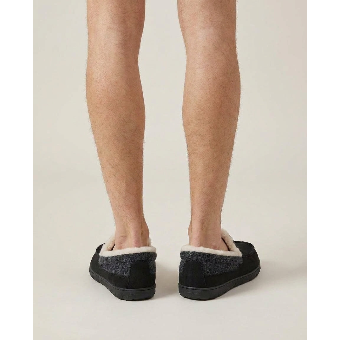 Men’s Wool-Look House Loafers for Cozy Warmth