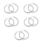 Diamond-Cut Hoop Earrings for Everyday Sparkle