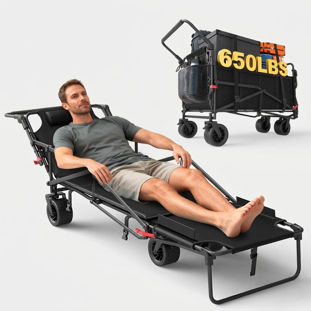 Collapsible Utility Wagon for Effortless Hauling