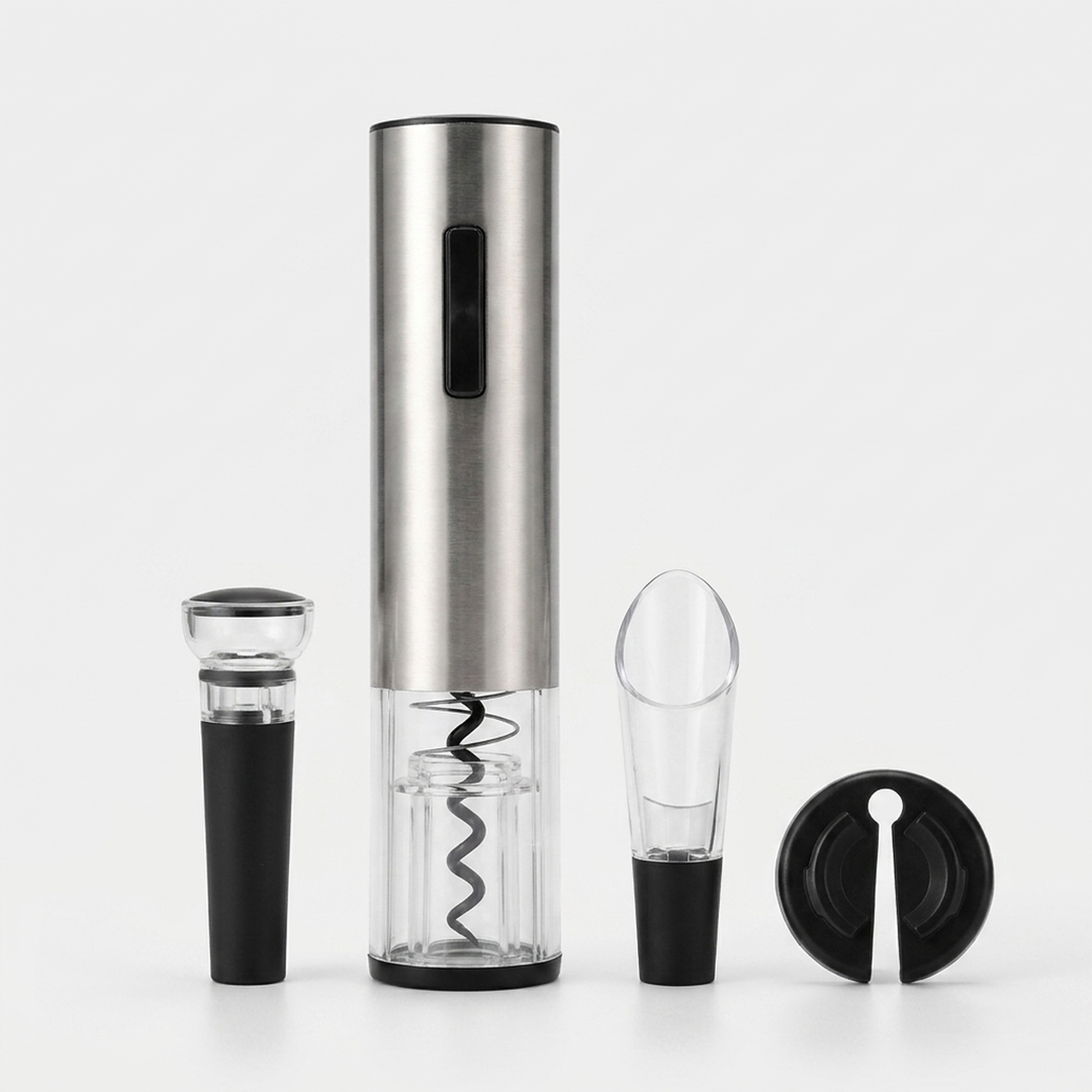 Electric Wine Opener Set for Smooth Serving
