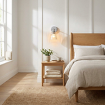 Ribbed Glass Wall Light for a Soft Glow