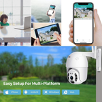 Outdoor WiFi Security Camera for Full-Angle Monitoring