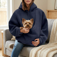 Cozy Pouch Hoodie for Hands-Free Pet Carrying