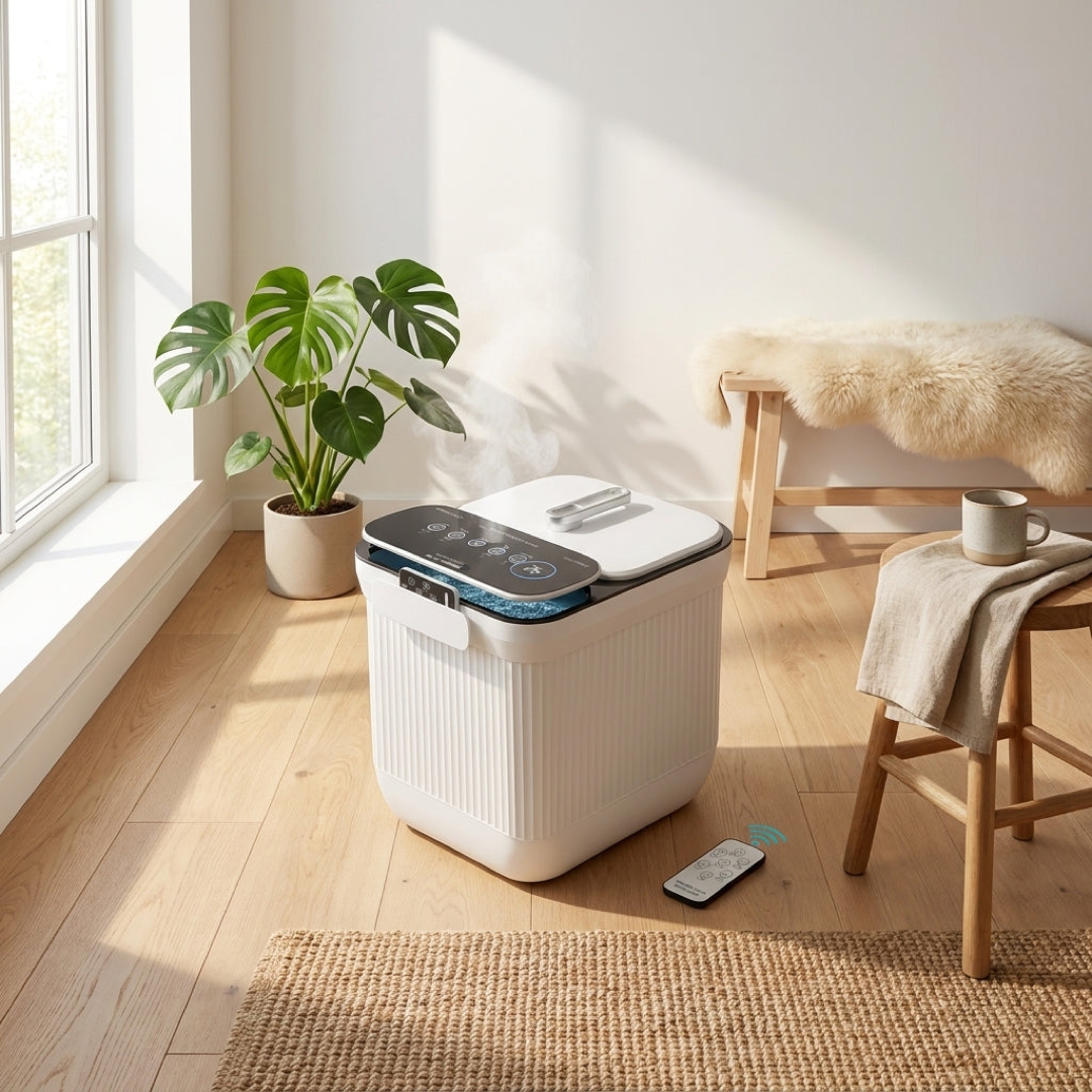 Collapsible Heated Foot Spa for Effortless Relief