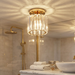 Crystal Ceiling Light – Open, Elegant Illumination