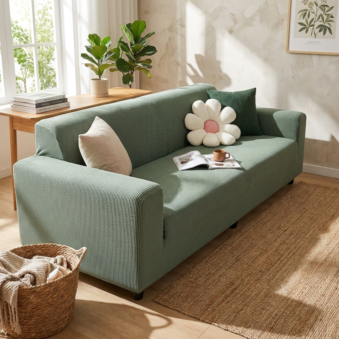 Stay-Put Sofa Cover for Easy Everyday Protection