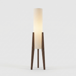 Walnut LED Floor Lamp for Adjustable Ambience