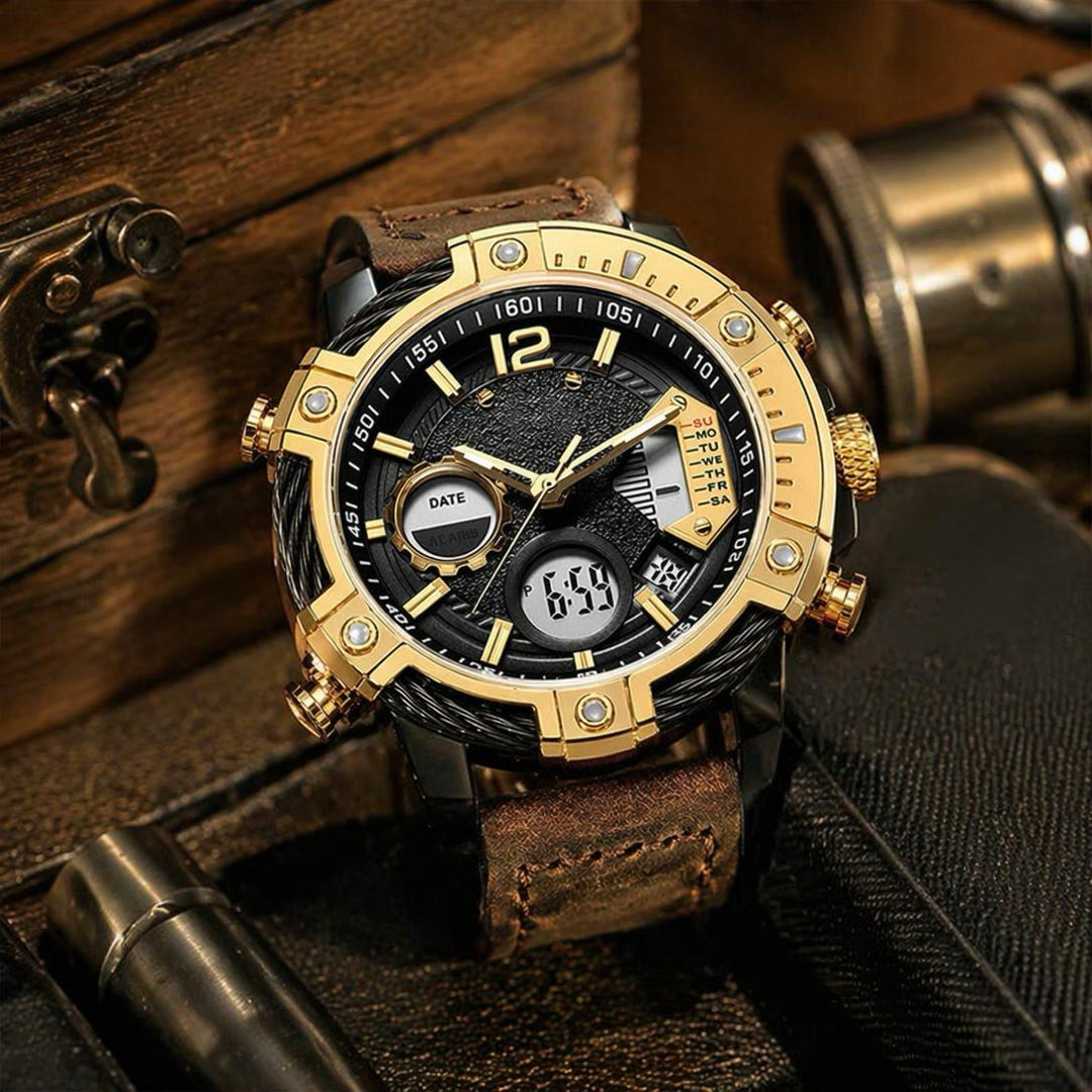 Analog-Digital Sports Watch for Everyday Reliability