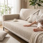 Cotton-Linen Sofa Cover That Stays Neat