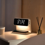 Bedside Glow Clock With Wireless Charging