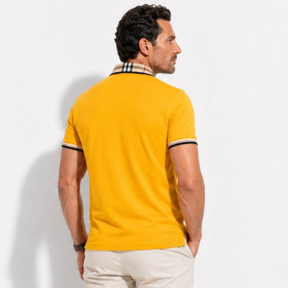 Chance | Men's Elegant Polo Shirt with Check Collar