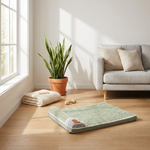 Memory Foam Bolster Pet Bed with Washable Cover