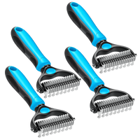 Dual-Sided Pet Rake for Less Shedding