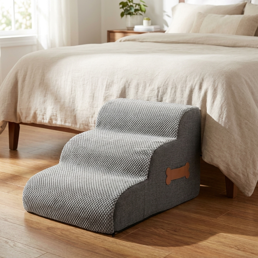 Supportive Pet Steps for Easier Furniture Access