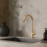 Antique Brass Kitchen Faucet for Effortless Control