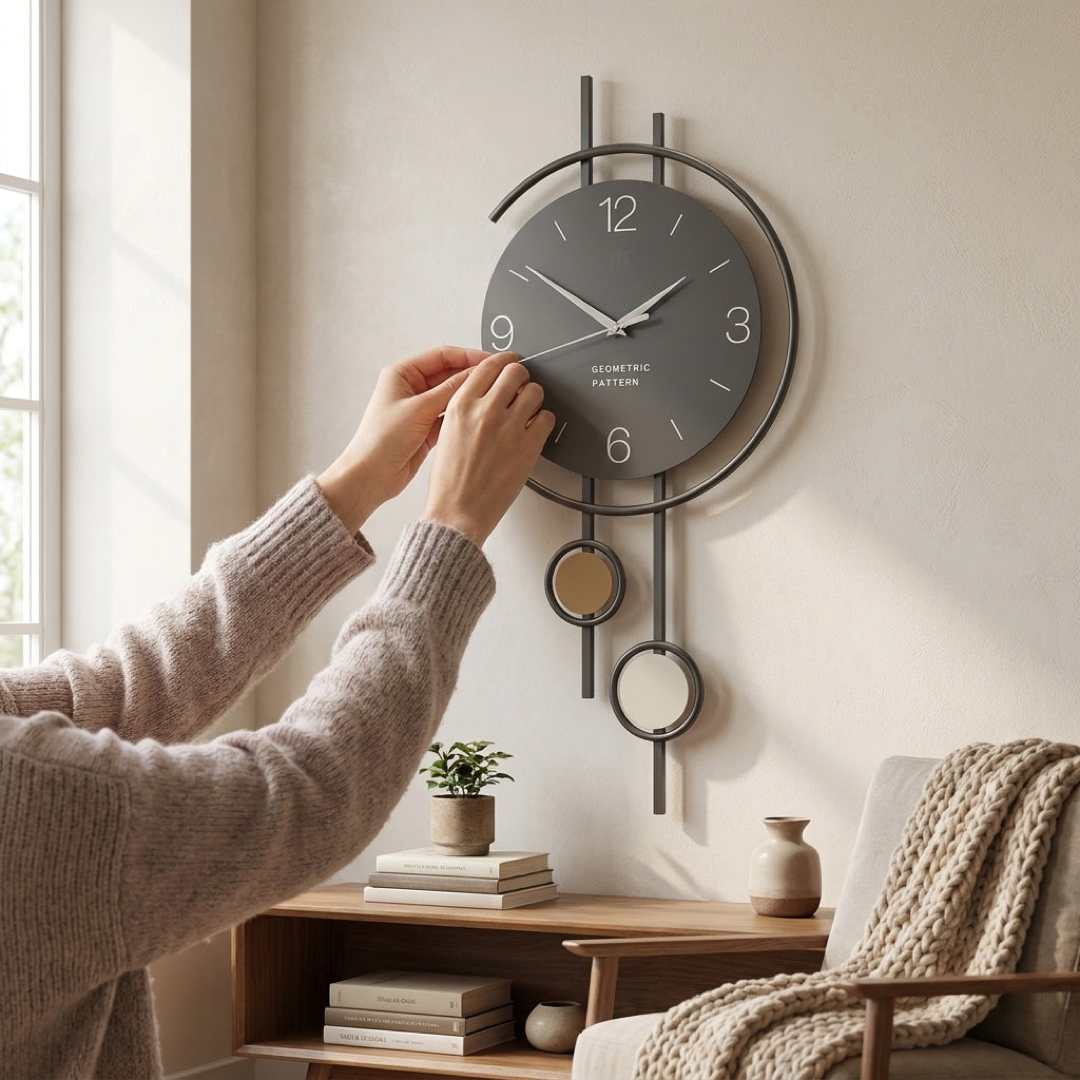Nordic Wall Clock for Peaceful Timekeeping