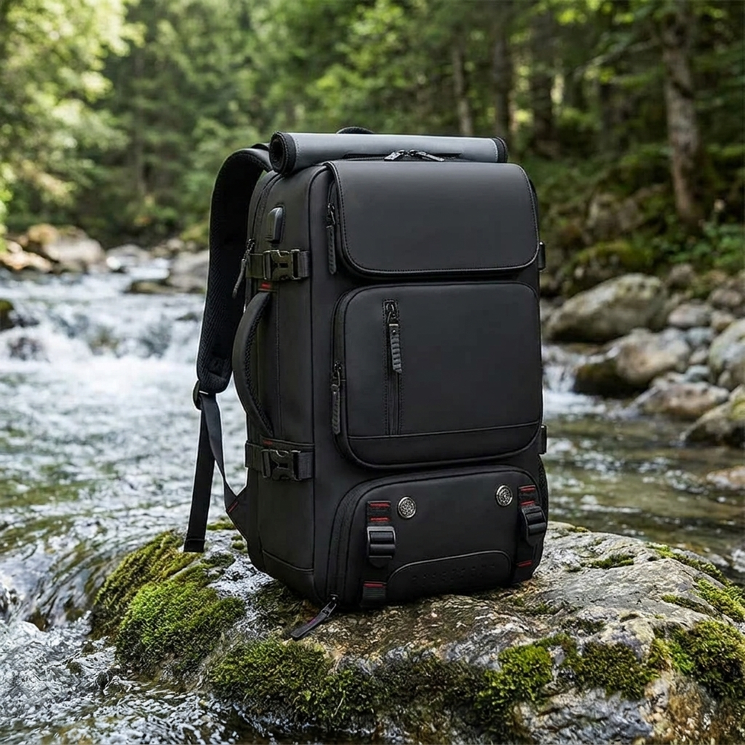 Waterproof Travel Backpack – Organized USB Access