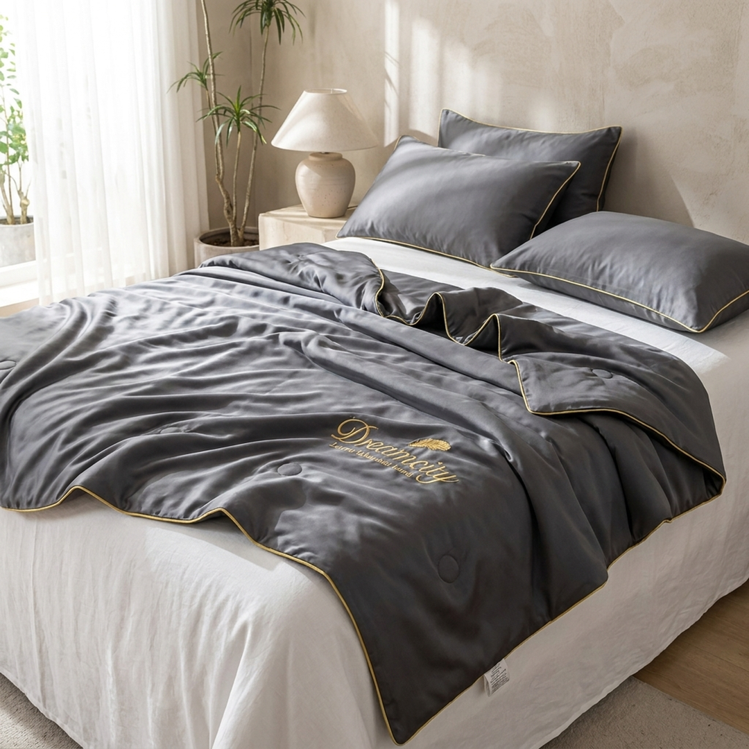 Cooling Ice Silk Blanket for Breezy Nights