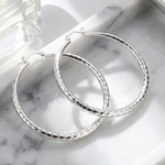 Diamond-Cut Hoop Earrings for Everyday Sparkle