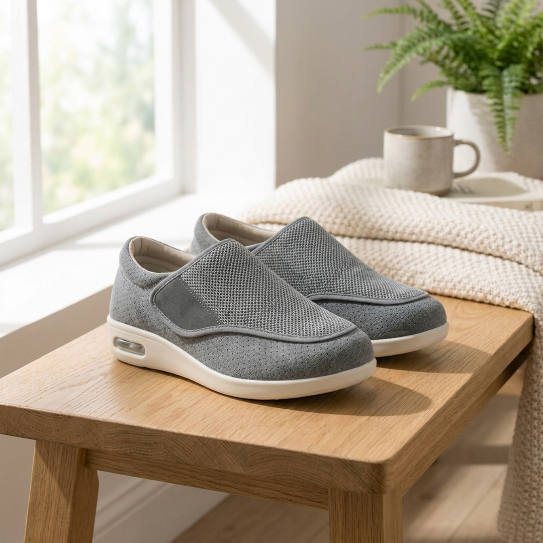 Memory Foam Wide Shoes for Pressure Relief