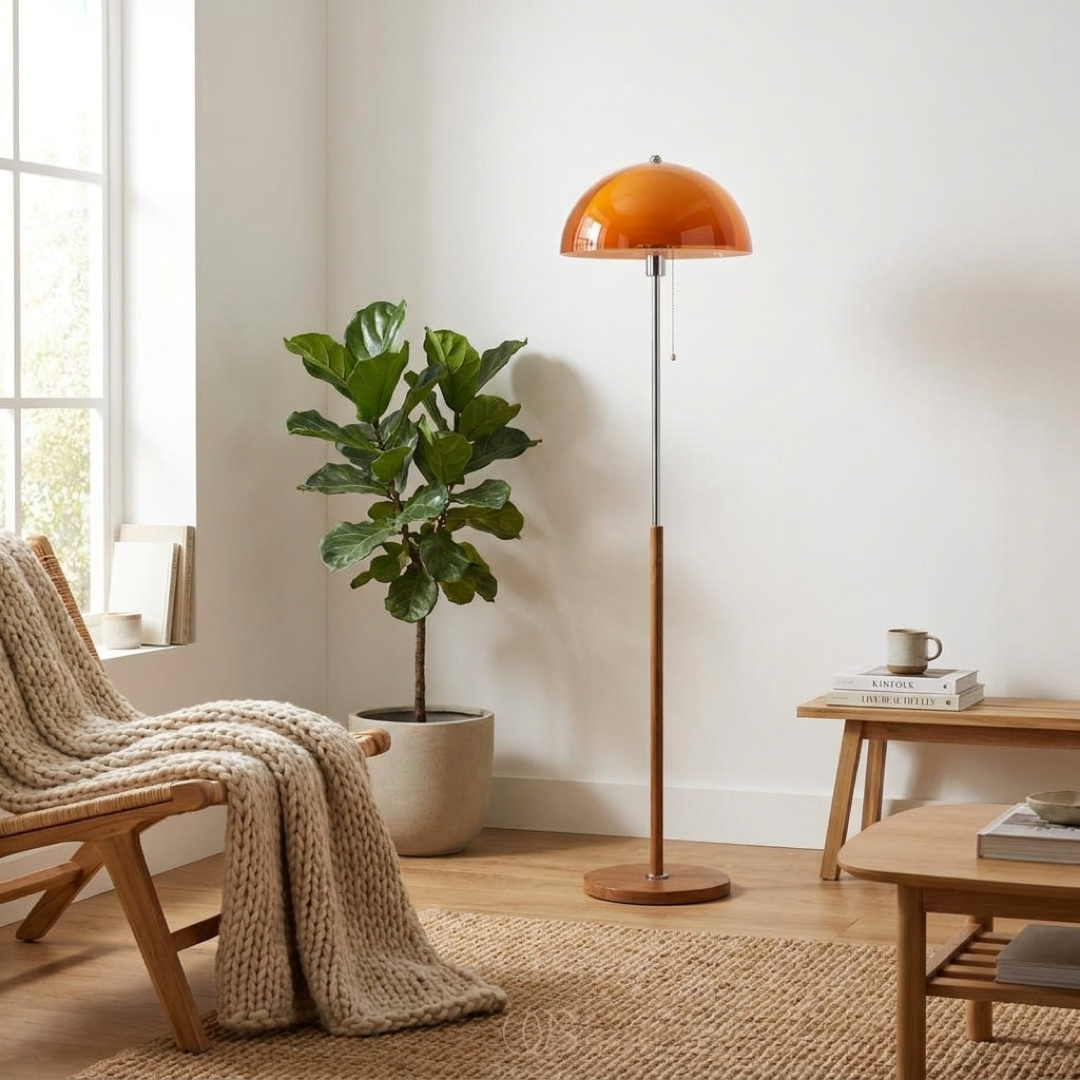 Mushroom Floor Lamp for Warm Ambient Light