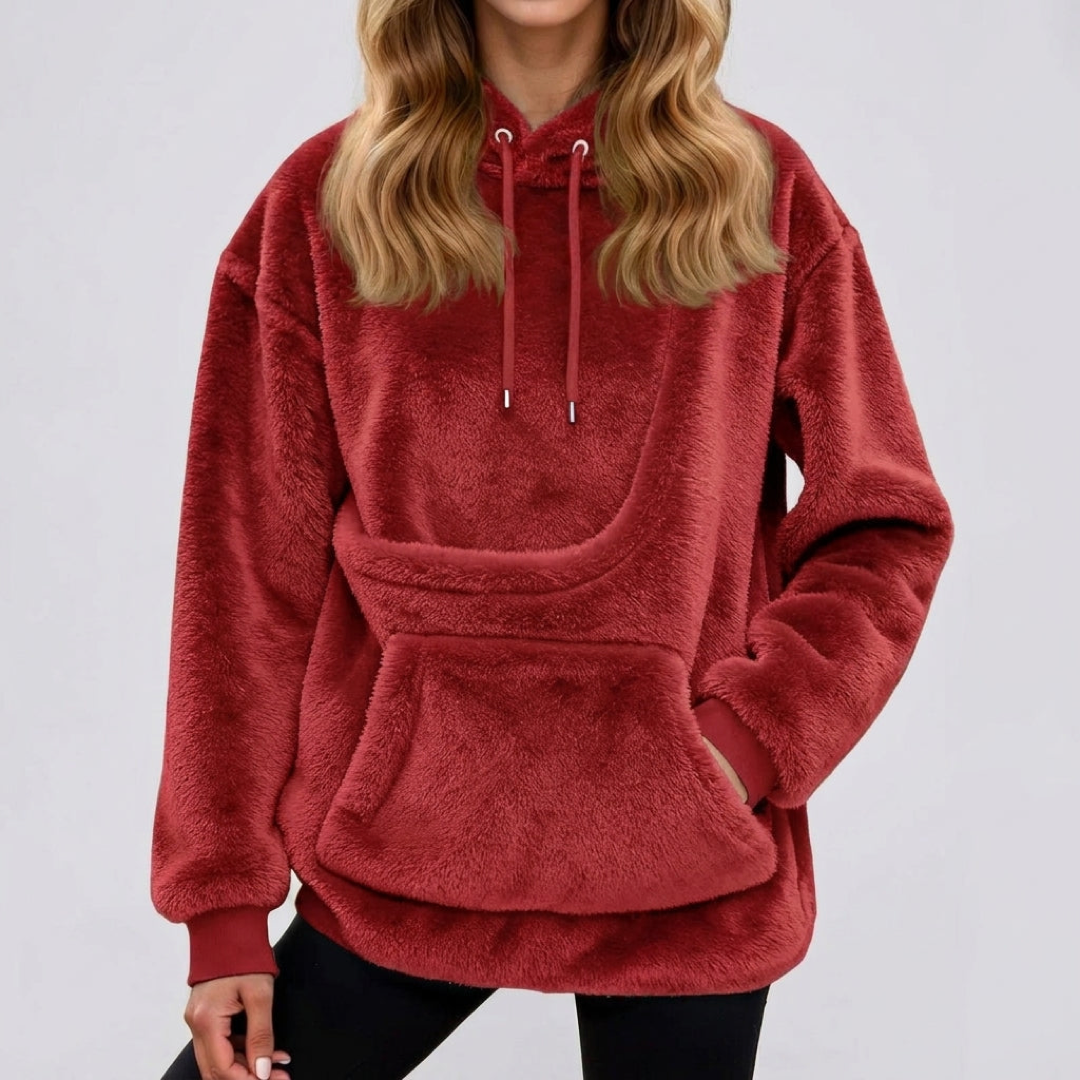 Pet Pocket Fleece Hoodie for Cozy Carrying