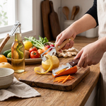 Two-in-One Wood Handle Prep Tool for Easy Peeling