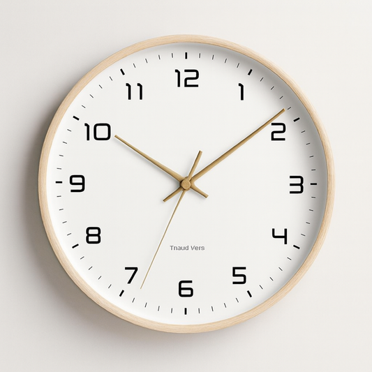 Silent Wood Wall Clock for Peaceful Spaces